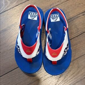 Reef Kids Red and Blue Flip Flops